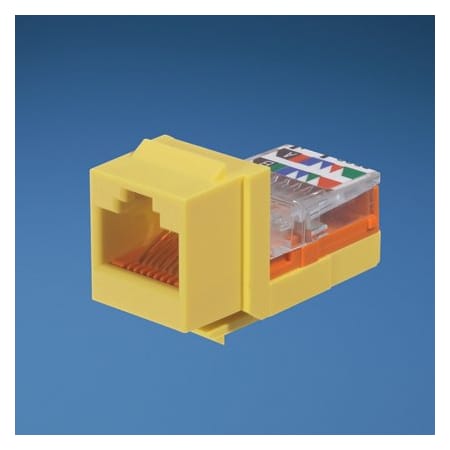 Cat 5E Leadframe Jack Module - Yellow